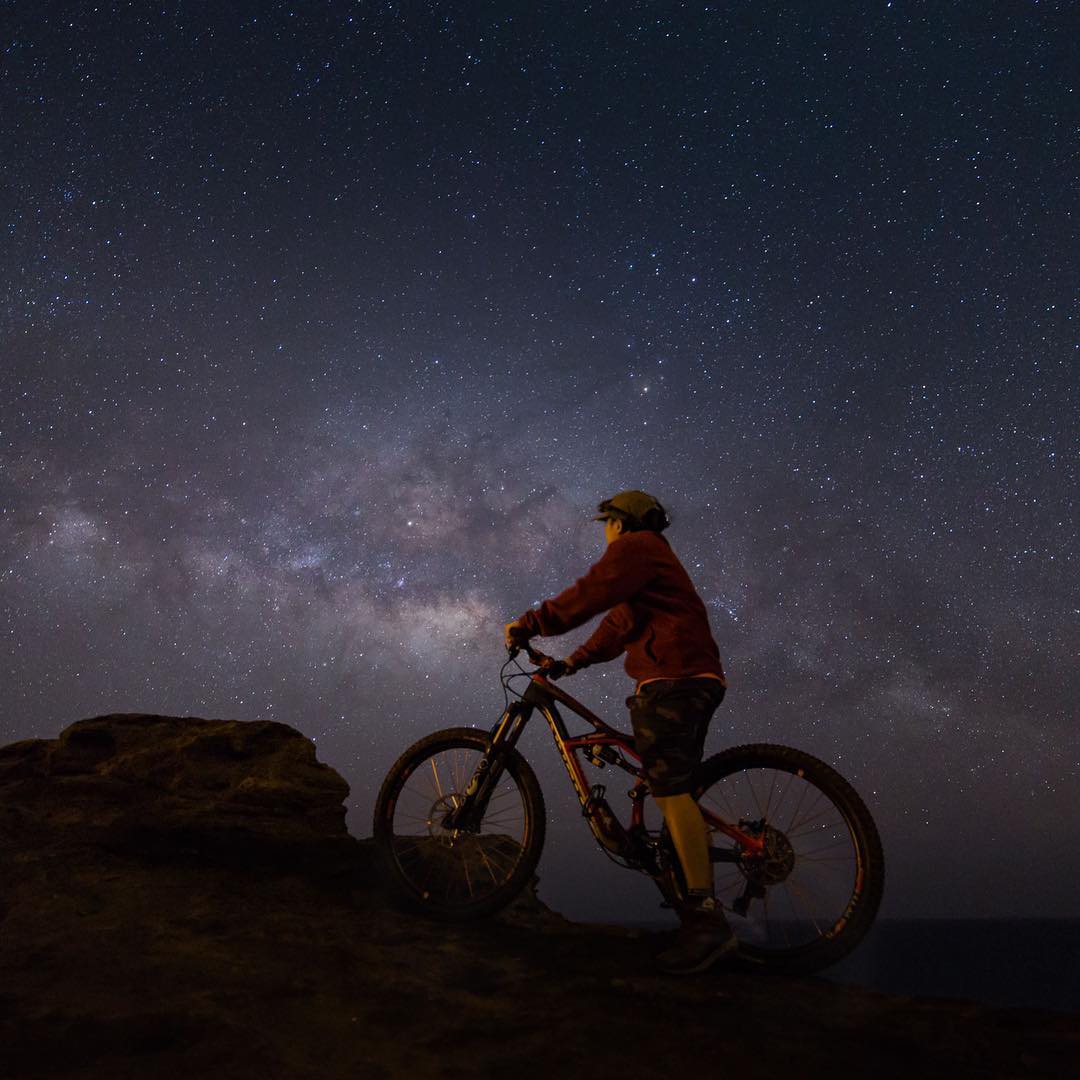 'gram: photo of our starry-island-mountain-ocean-cycling home